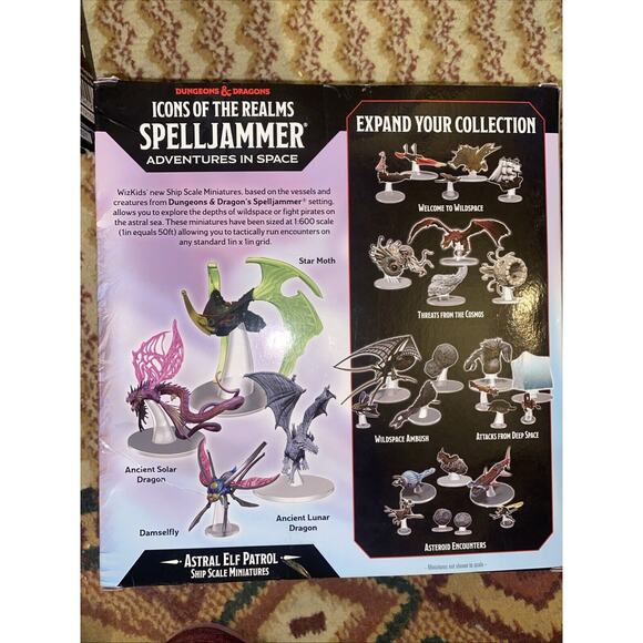New Unopened D&D Icons of the Realms: Ship Scale Spell Jammer Astral Elf Patrol - Picture 3 of 7